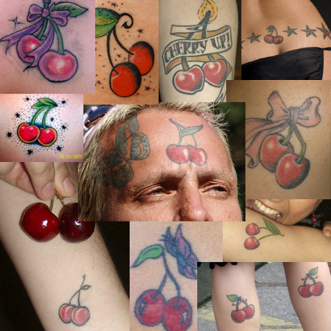 Lots and lots of cherry tattoos CherryTats Mmmm cherries